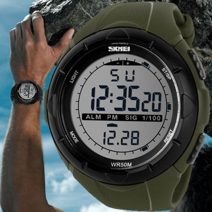 Годинник наручний  Skmei 1025AG Army Green
