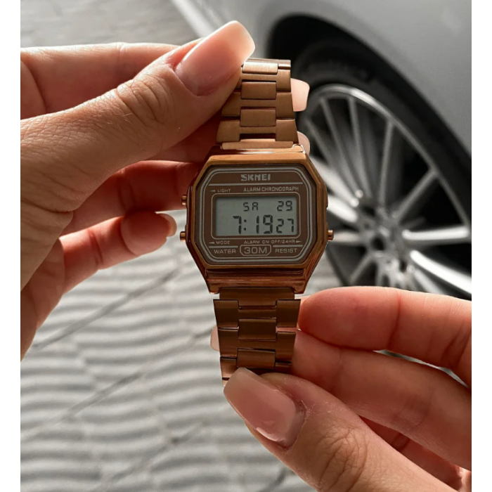 Часы наручные Skmei 1123CG Coffee Gold         