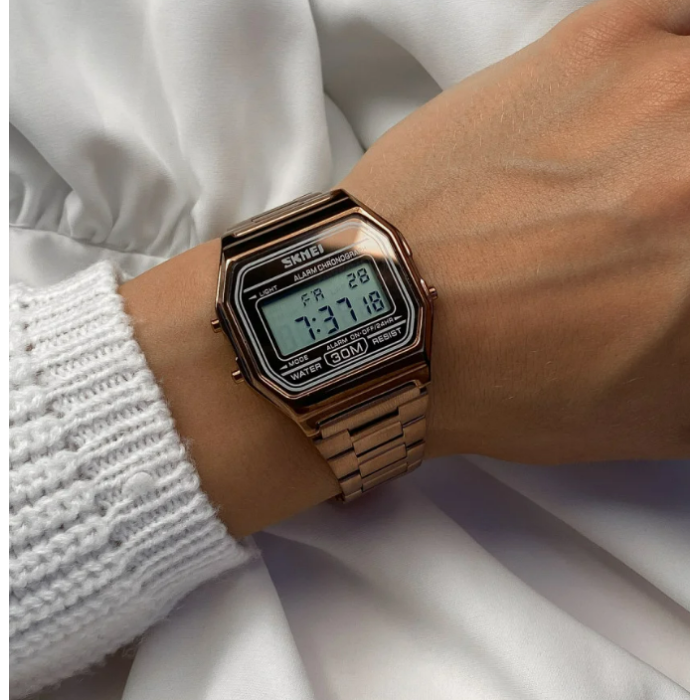 Часы наручные Skmei 1123CG Coffee Gold         