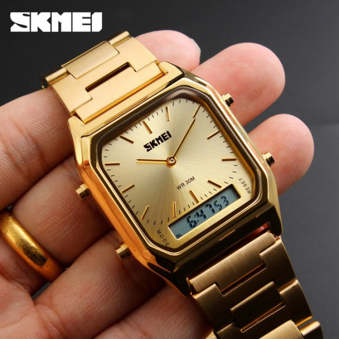 Годинник наручний Skmei 1220GD Gold 