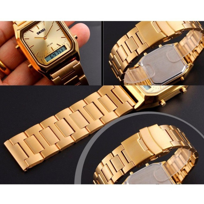 Годинник наручний Skmei 1220GD Gold 