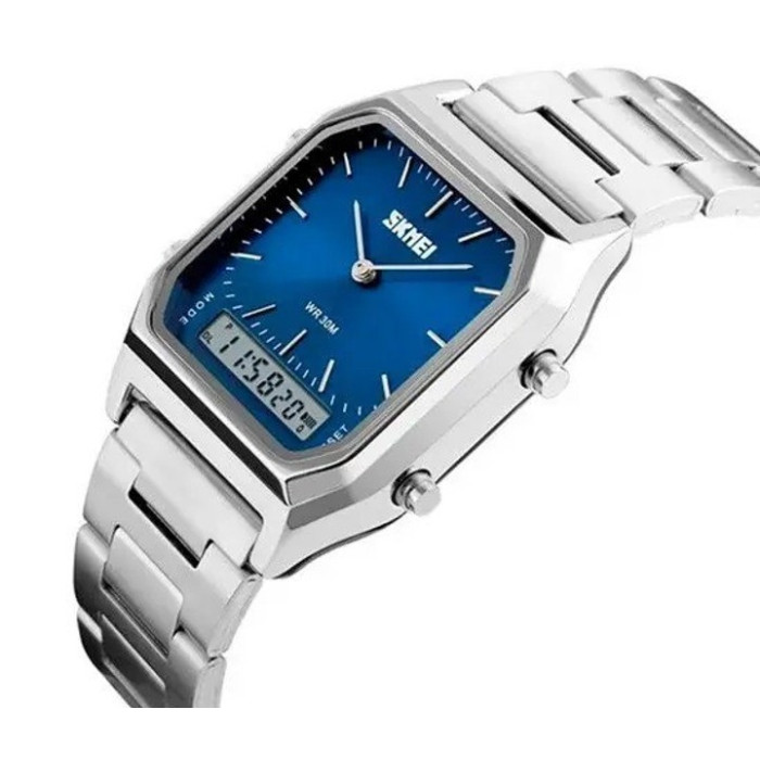Годинник наручний Skmei 1220SIBU Silver Blue