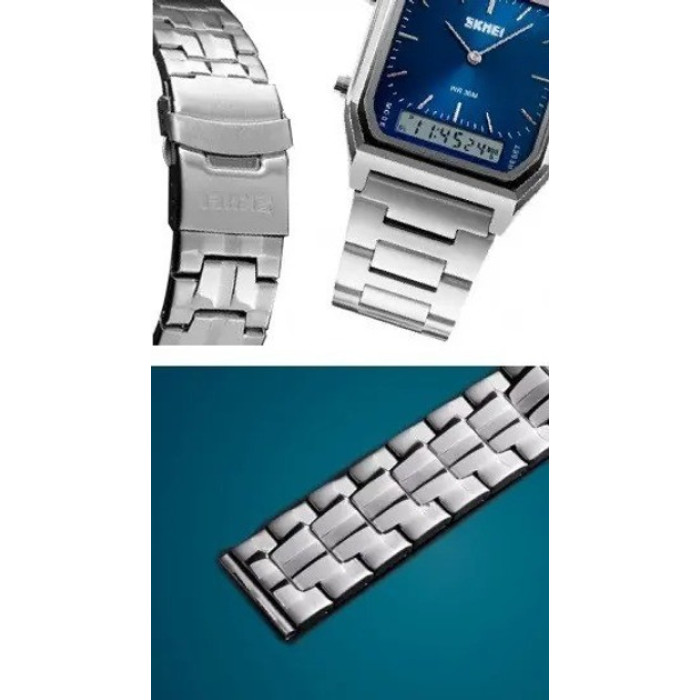 Годинник наручний Skmei 1220SIBU Silver Blue