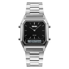 Годинник наручний Skmei 1220SIBK Silver Black