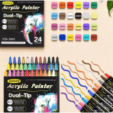Двусторонние акриловые маркеры Acrylic Painter CH-1011 24 шт.