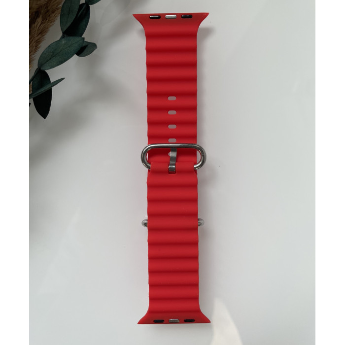 Силиконовый ремешок для Smart Watch Ocean Band 42/44/45/49 (Красный)