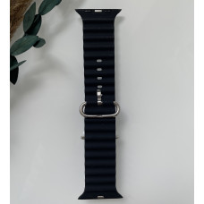 Силиконовый ремешок для Smart Watch Ocean Band 42/44/45/49 (Черный)