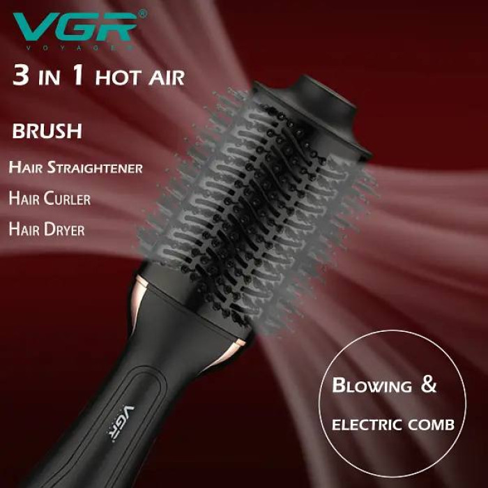 Фен-щетка VGR V-492 3в1 (Черный)