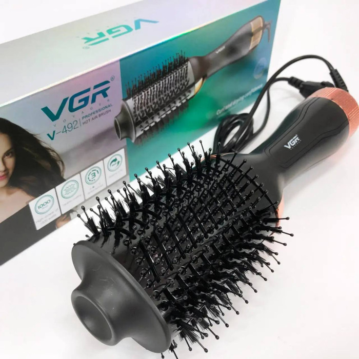 Фен-щетка VGR V-492 3в1 (Черный)