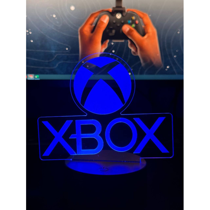 Светильник настольный RGB 3D + пульт (Xbox) Lux