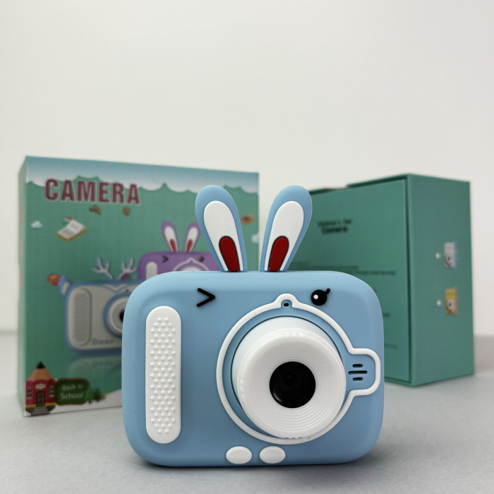 Детский фотоаппарат X900 Rabbit (Голубой) 
