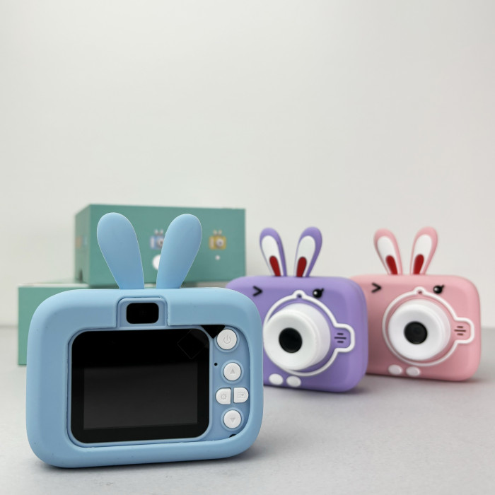 Детский фотоаппарат X900 Rabbit (Голубой) 