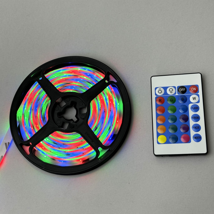 Светодиодная лента LED 3528 RGB с пультом 5м 