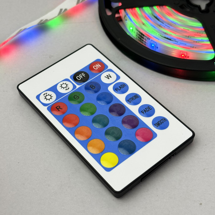 Светодиодная лента LED 3528 RGB с пультом 5м 