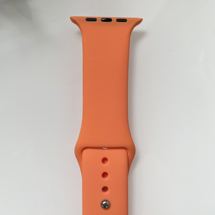 Силиконовый ремешок для умных часов Smart Watch 38/40 (Оранжевый)