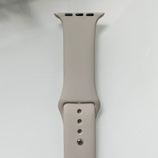 Силиконовый ремешок для умных часов Smart Watch 38/40 (Светло-серый)