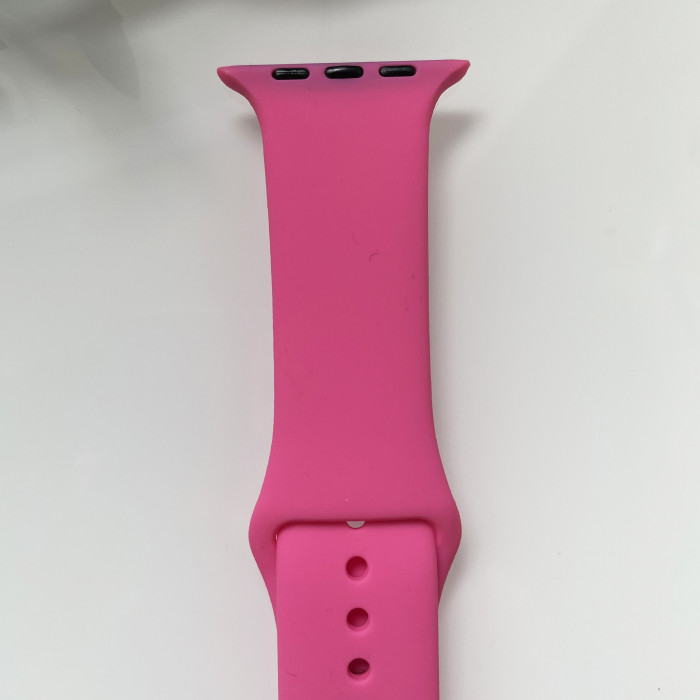 Силиконовый ремешок для умных часов Smart Watch 38/40 (Розовый)