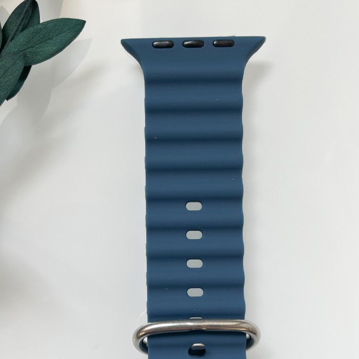 Силіконовий ремінець для Smart Watch Ocean Band 42/44/45/49 (Темно-синій)