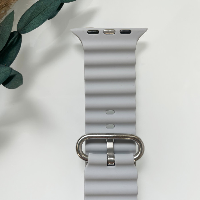 Силіконовий ремінець для Smart Watch Ocean Band 42/44/45/49 (Сірий)