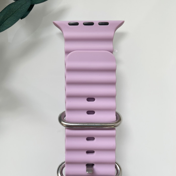 Силіконовий ремінець для Smart Watch Ocean Band 42/44/45/49 (Бузковий)