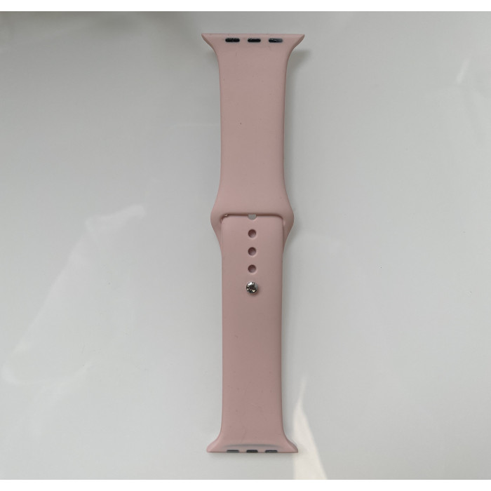 Силиконовый ремешок для умных часов Smart Watch 38/40 (Пудра)