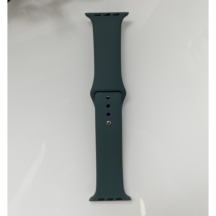 Силиконовый ремешок для умных часов Smart Watch 38/40 (Темно-зеленый)