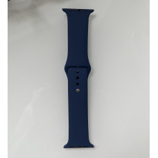Силиконовый ремешок для умных часов Smart Watch 42/44 (Темно-синий)