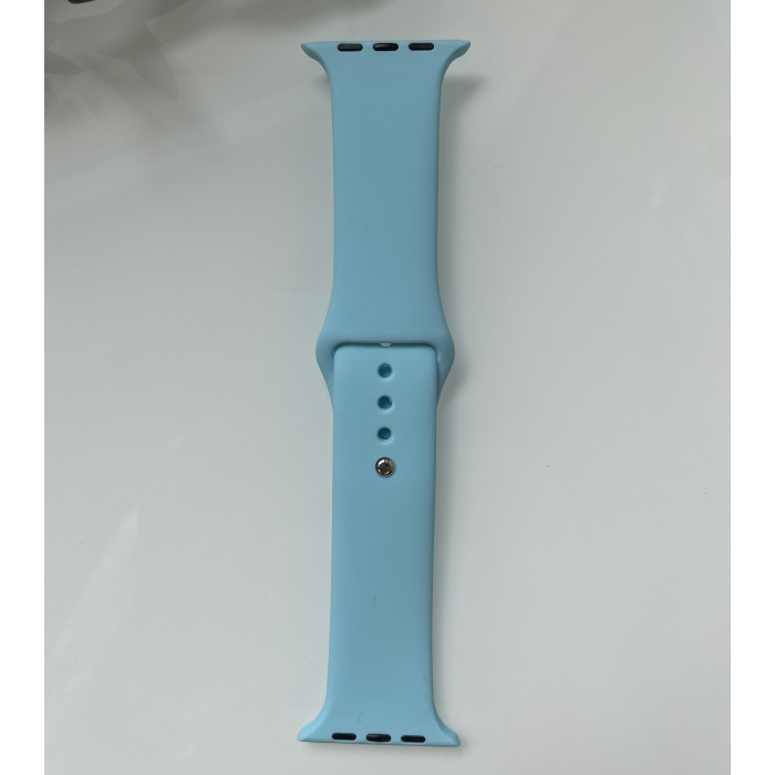 Силиконовый ремешок для умных часов Smart Watch 38/40 (Голубой)