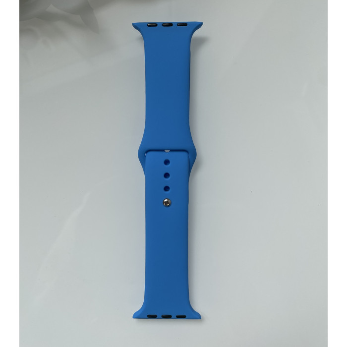 Силиконовый ремешок для умных часов Smart Watch 38/40 (Синий)