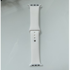 Силиконовый ремешок для умных часов Smart Watch 42/44 (Белый)