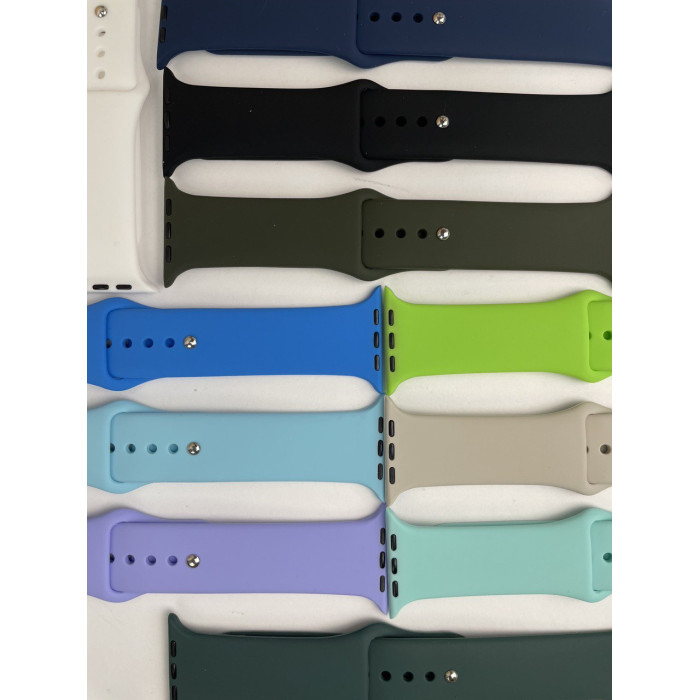 Силиконовый ремешок для умных часов Smart Watch 38/40 (Пудра)