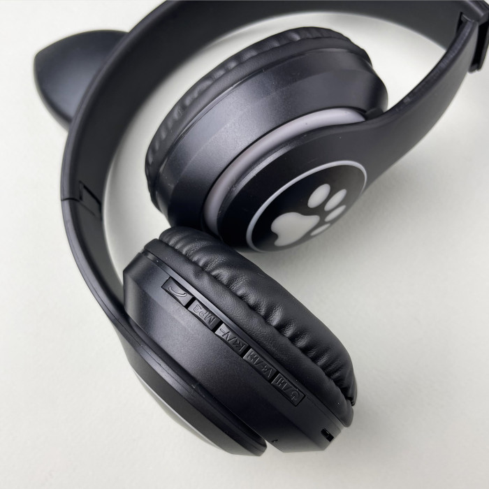 Беспроводные наушники Cat Ear RGB STN-28 (Черный)