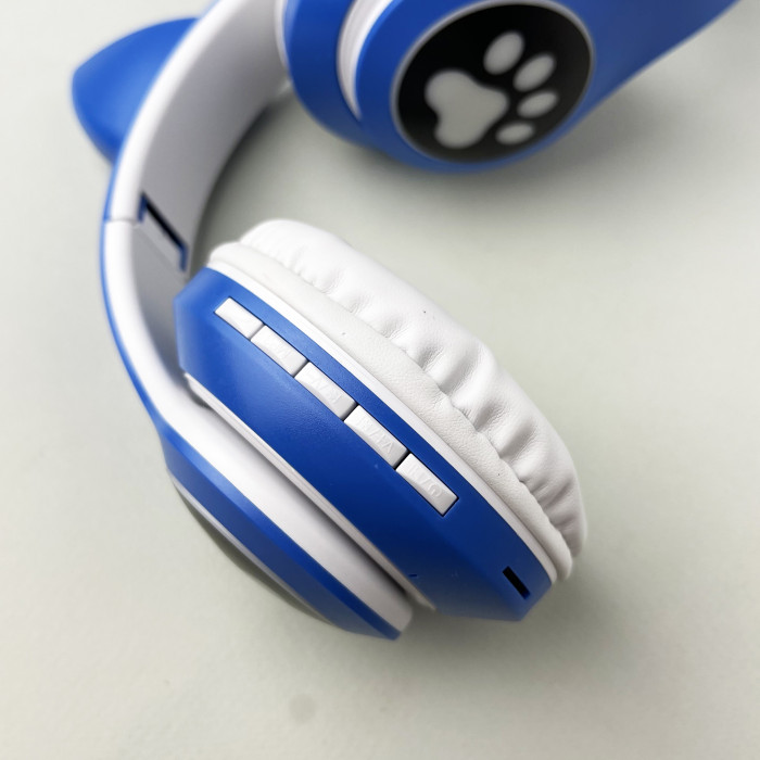 Беспроводные наушники Cat Ear RGB STN-28 (Синий)