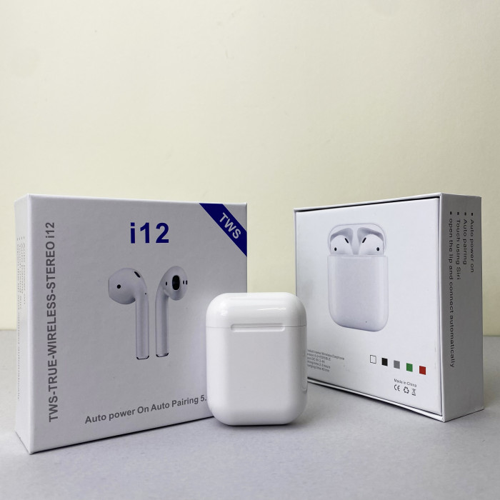 Беспроводные наушники TWS i12 (Белый)