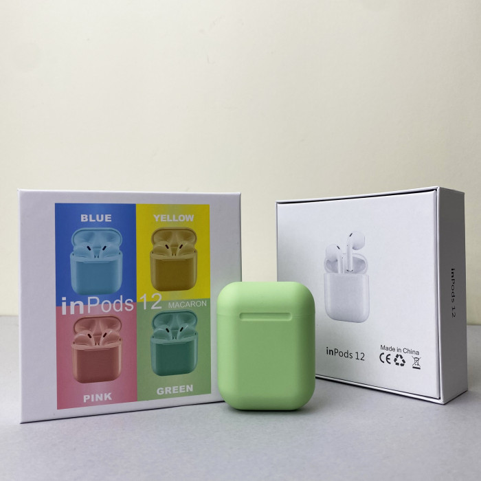 Беспроводные наушники i12 Pods (Зеленый)