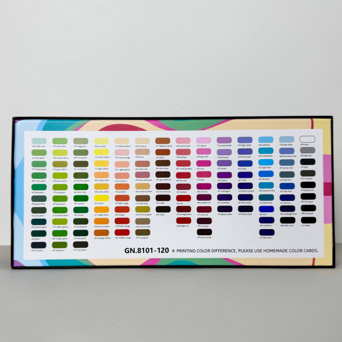 Акриловые маркеры GuangNa Brush GN-8101 с мягкой кисточкой 120 шт.