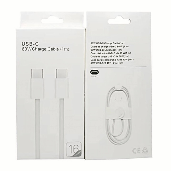 Кабель Type-C to Type-C 1m 60W NL 