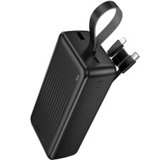 Power Bank Borofone BJ79B з кабелем USB+Type-C+Lightning (30000mAh) Чорний