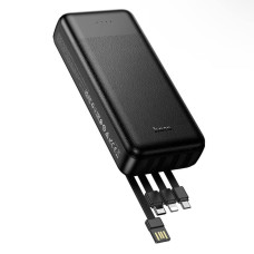 Power Bank Hoco J163A з кабелем USB+Micro+Type-C+Lightning (20000mAh) Чорний