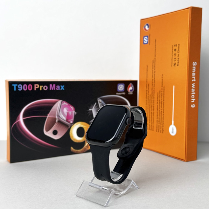 Розумний годинник Smart T900 Pro Max (Чорний) UA 