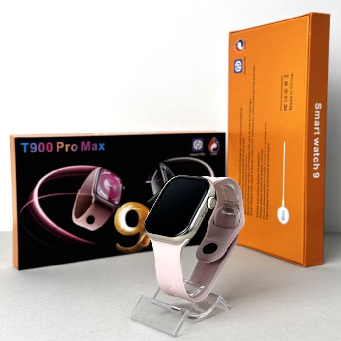 Розумний годинник Smart T900 Pro Max (Рожевий) UA 