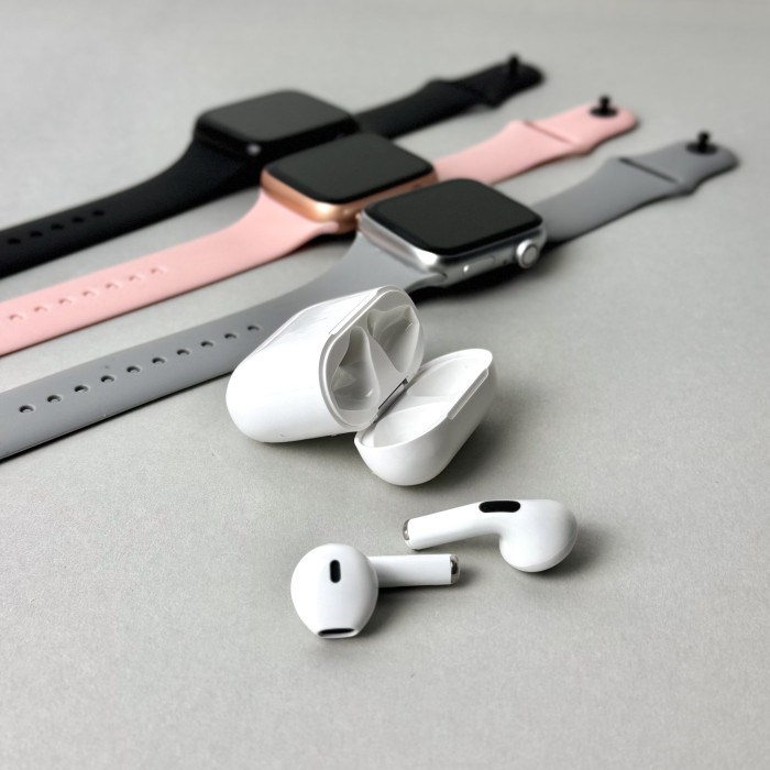 Комплект Infinity - Smart Watch 8 / Наушники Pro 4 / 2 ремешки (Черный)
