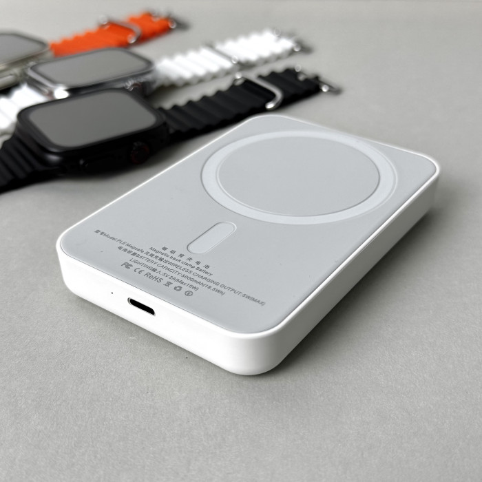 Комплект Ultrа Pro 6в1 - Watch Ultra 8 / Air Pro 2 / Battary Pack / MagSafe / 20W Type-С / Кабель 3х / Ремінець (Помаранчевий)