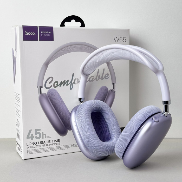 Беспроводные наушники Hoco Pro Max W65 (Фиолетовый)
