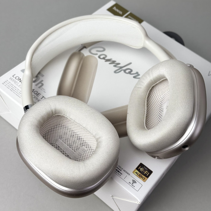 Беспроводные наушники Hoco Pro Max W65 (Бежевый)