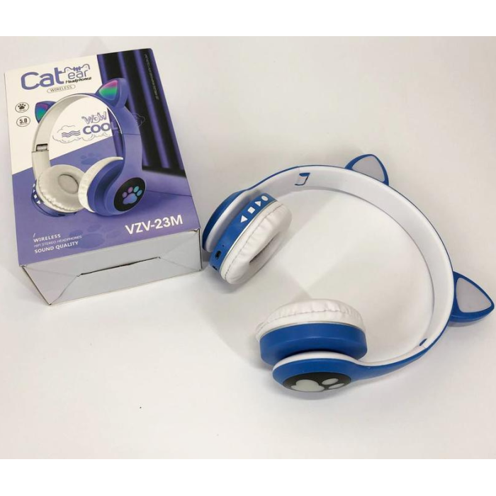 Бездротові навушники Cat Ear RGB VIV-23M (Синій)