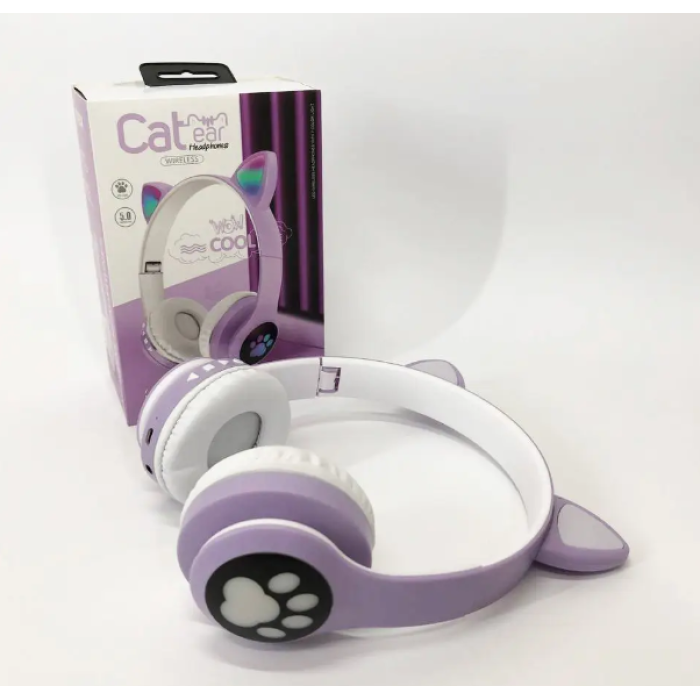 Беспроводные наушники Cat Ear RGB VIV-23M (Розовый)