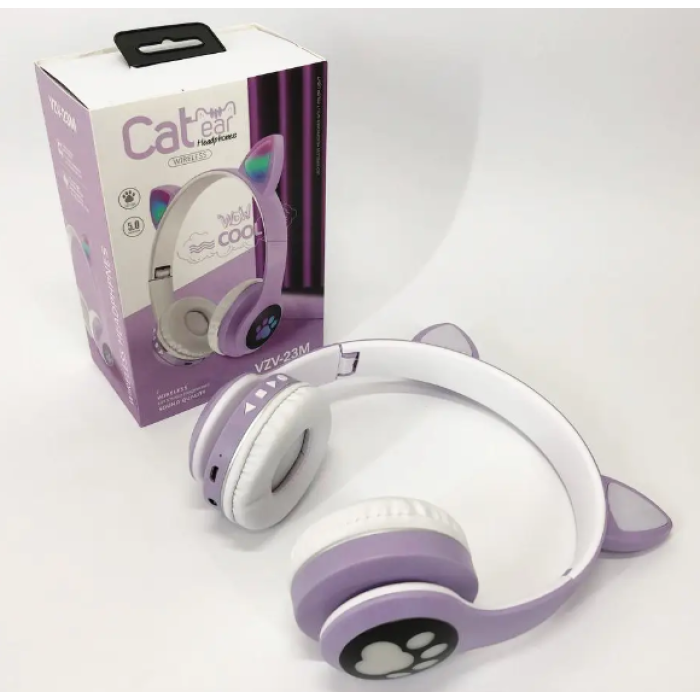Беспроводные наушники Cat Ear RGB VIV-23M (Розовый)