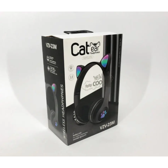 Бездротові навушники Cat Ear RGB VIV-23M (Чорний)