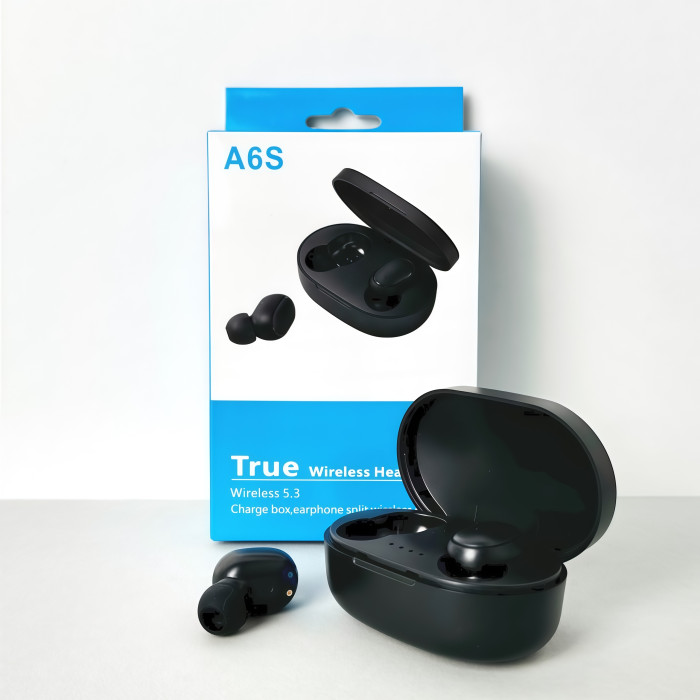 Беспроводные наушники A6S series, EarBuds (Черный)